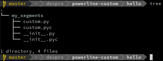 Custom Powerline segment